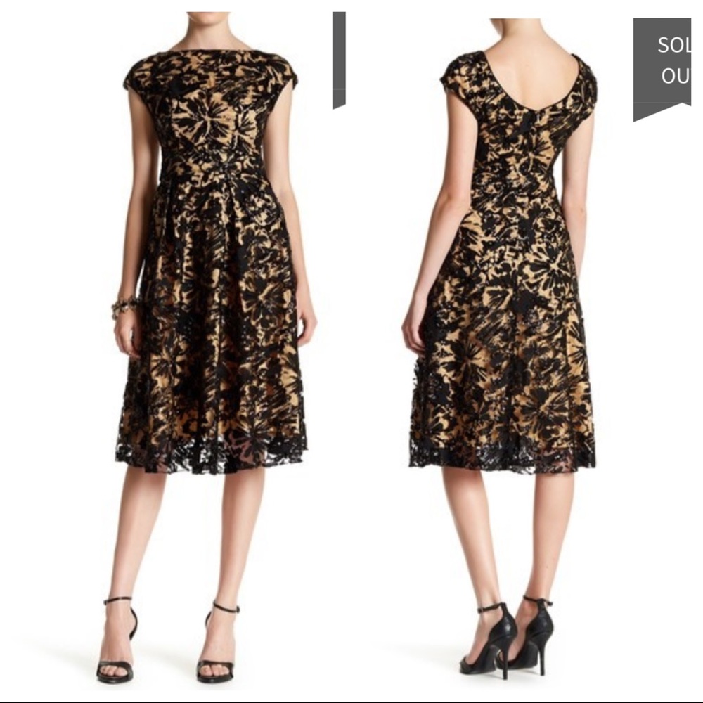 NWT! Eva Franco Embroidered Print Dress